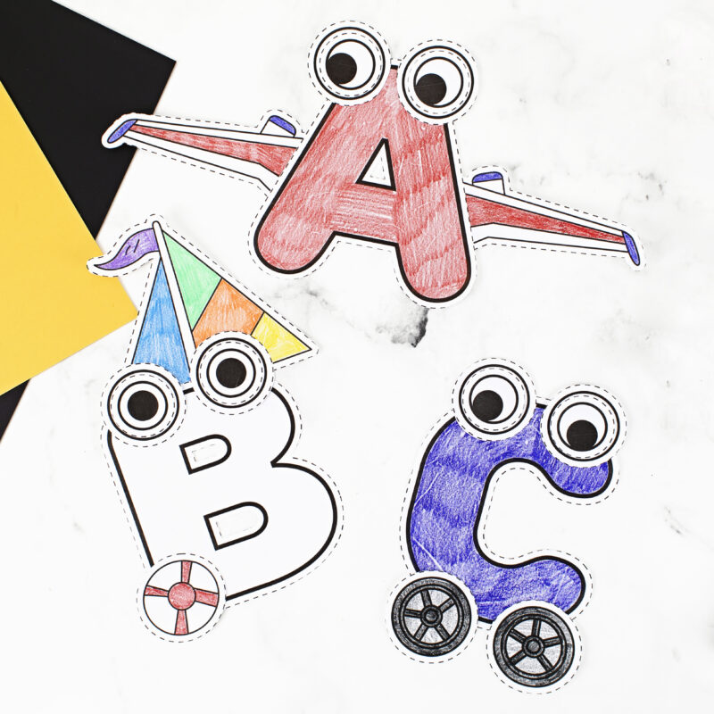 Transportation Alphabet Letters:  Capital and Lower Case
