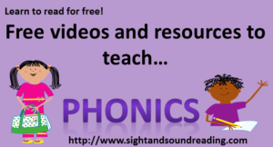 Teach Phonics!  Visit https://www.sightandsoundreading.com