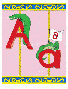 How to teach the alphabet: Teacher's Manual with 3 alphabets included.