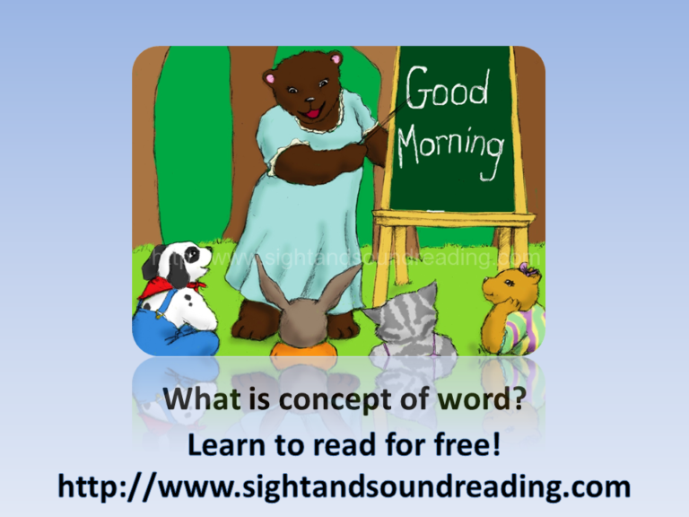 What is concept of word?  Why is it important?
