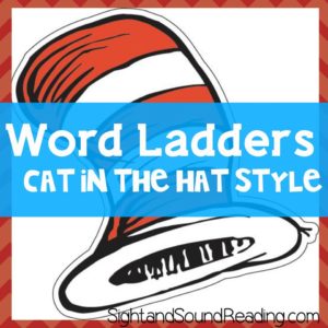 Cat in the Hat Word Ladder Style