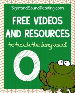 Learn to read! Long o Videos to explicitly teach reading and phonics.