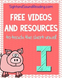 Learn to read! Short I Videos to explicitly teach reading and phonics.