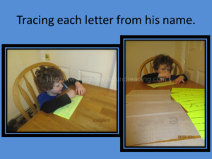 How to teach a child to write their name