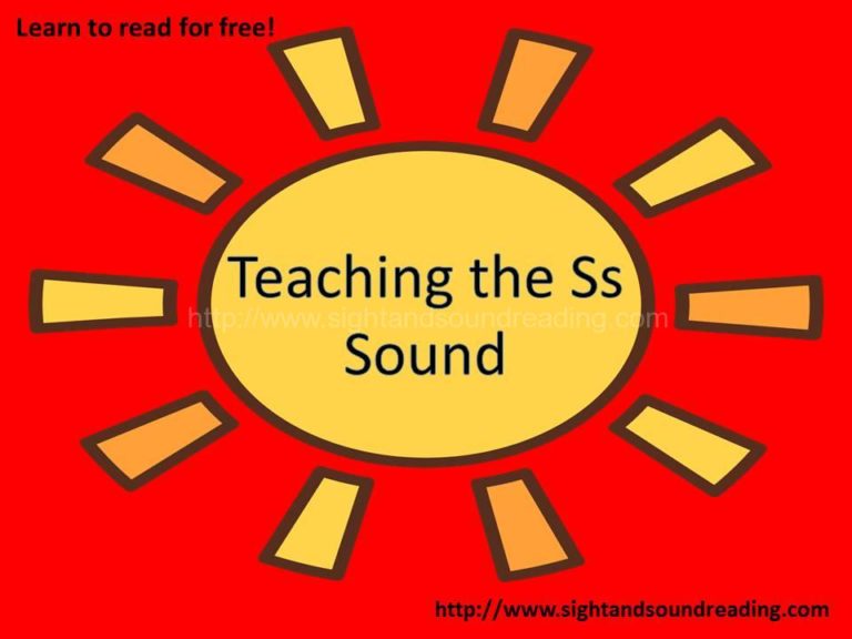 The “Ss” Game -Teaching the letter Ss