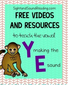 Learn to read! Vowel Y making the e sound Videos to explicitly teach reading and phonics.