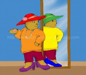 Is there one bear or two looking in the mirror? teaching, how to read, abc, interactive learning, reading tutorial, beginning sound worksheets, workbooks, reading comprehension, educators,