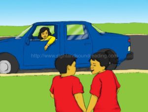 mom talking to children from the car. beginning sound worksheets, sight word reading tutor, teaching letter sounds, pre-kindergarten, learn to read free, Dolch, teaching, education, electronic books, home school, reading, reading vocabulary,