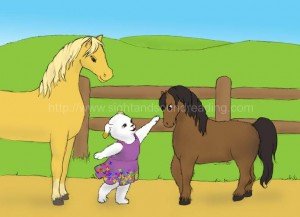 puppy, horse and pony interact: flashcards, teaching phonics to struggling readers, interactive books, free reading tutor, learn to read, reading programs, word ladders, learning teaching aides,