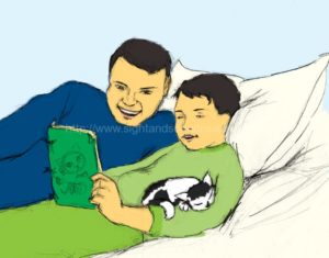 boy reading to dad: phonics, educational software, alphabet, Dolch word list, reading programs, flashcards, pre-kindergarten, free reading lessons, learn to read for free online, free, letters,