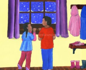 children looking out a window: free printable worksheets education, teaching reading in 15 minutes/day, reading techniques, reading skills ladders,