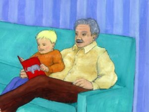 boy reading to grandfather: homeschoolers, children's education, how to teach phonics to struggling readers, literacy, learn to read, teaching children, language arts, teaching reading made easy, teaching aides,