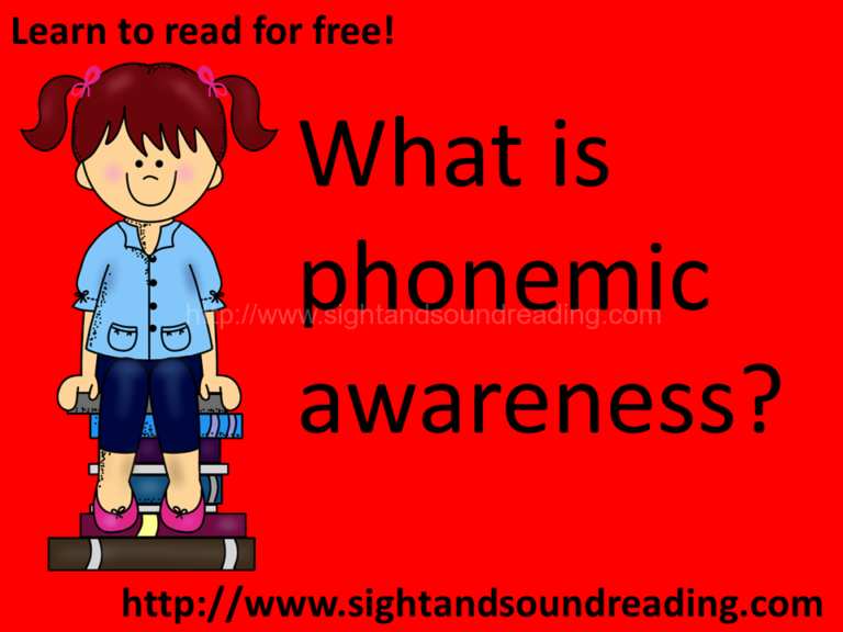 What is phonemic awareness?