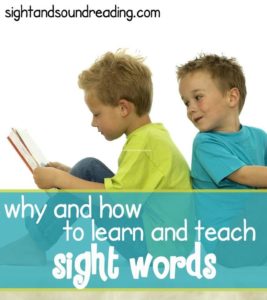 Why and How to teach the Sight Words. Explicit videos and worksheets to help teach reading ! 
