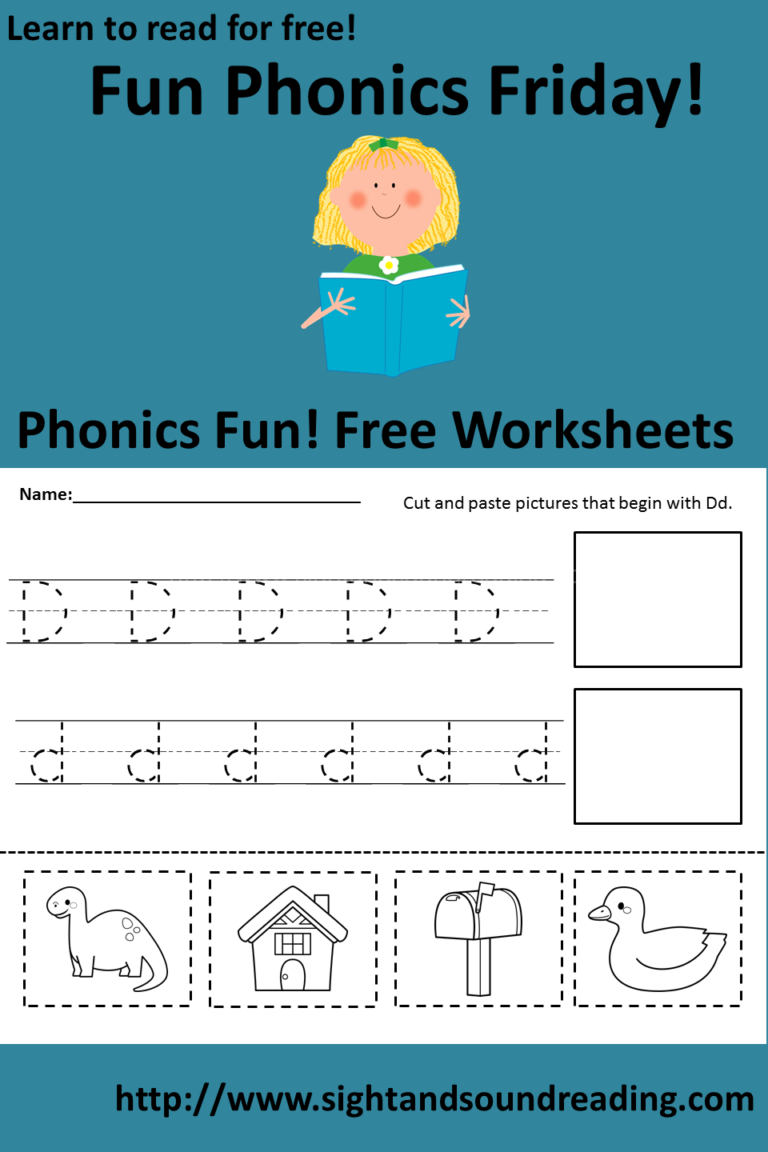 Free Phonics Friday!  Free Phonics Worksheets!
