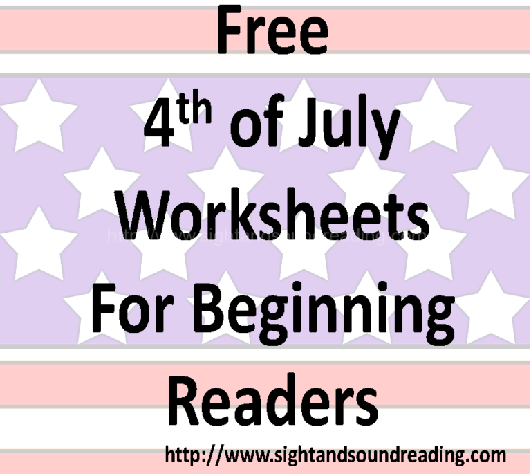 Free 4th of July Worksheets