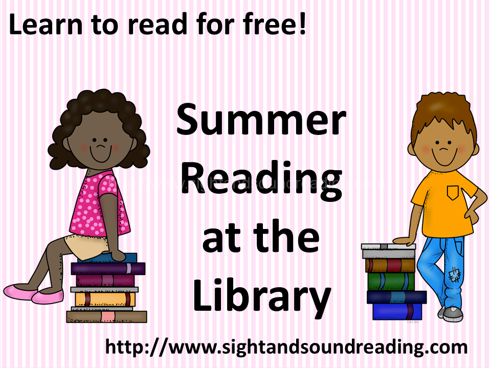 Summer reading at the library Mrs. Karles Sight and Sound Reading