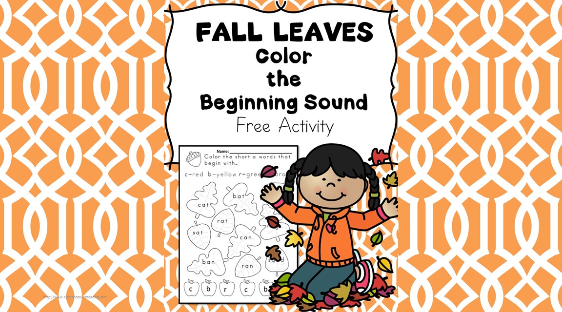 Beginning Sounds -Fall Leaves Phonics Fun -Free Activity
