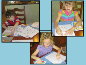 Kindergarten reading activity with modifications. Great for special needs, a classroom or homeschool!