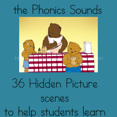 Seek and Find the Phonics sounds -fun workbook to help teach phonics