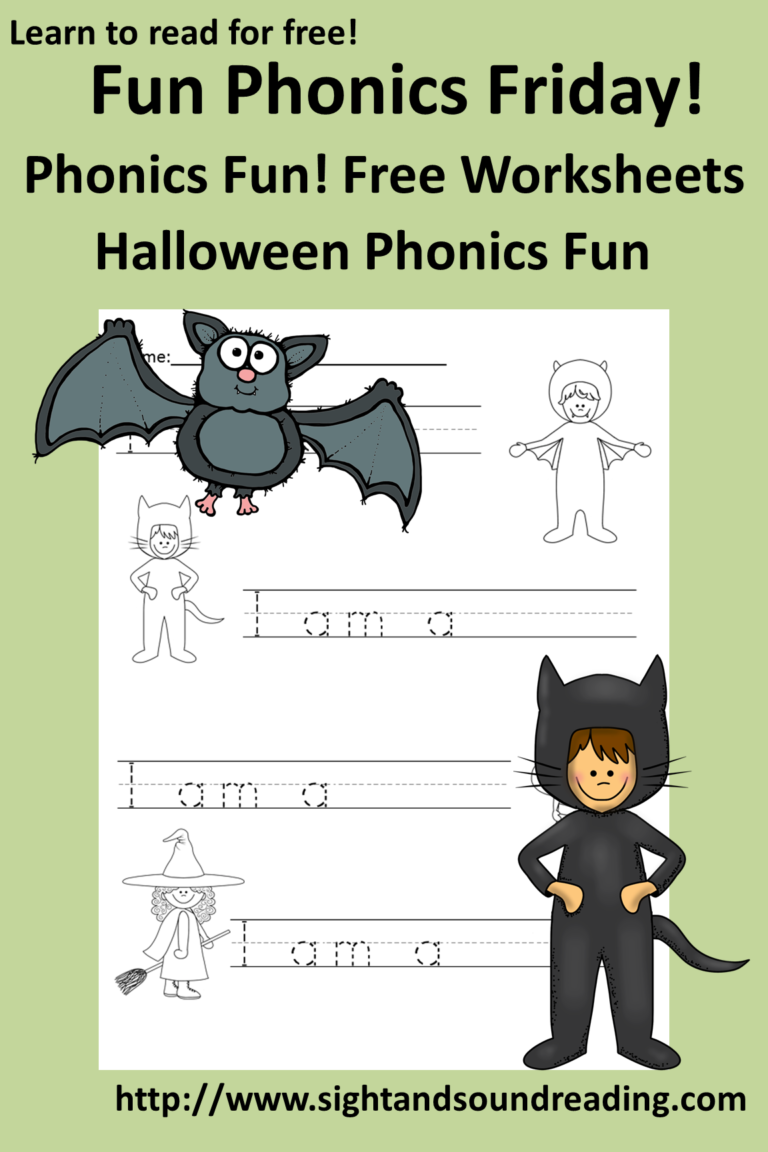 Halloween Phonics Fun:  Free Worksheet