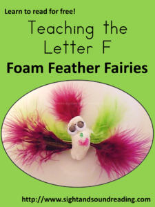 Making fairies - Teaching the letter F