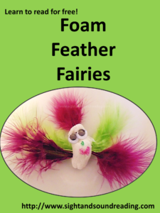 Making fairies - Teaching the letter F