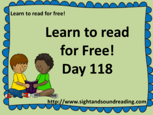 Learn to read for free! https://www.sightandsoundreading.com