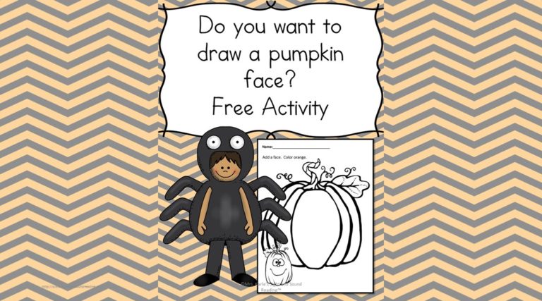 Halloween Worksheet: Draw a face