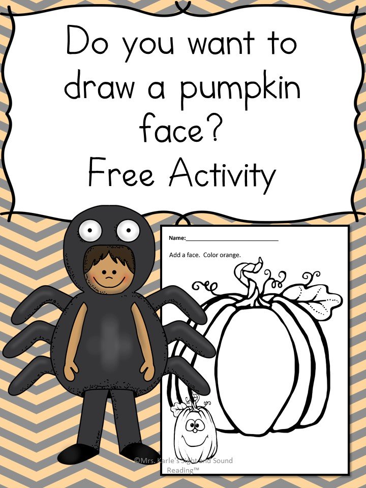 Do you want to make Jack o Lantern? Fun activity to help teach the letter sound...or just have fun drawing a pumpkin face! Fun Halloween activity for Preschool or Kindergarten. 