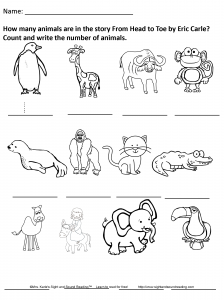 From Head to Toe Worksheets & Activities – Free and Fun!