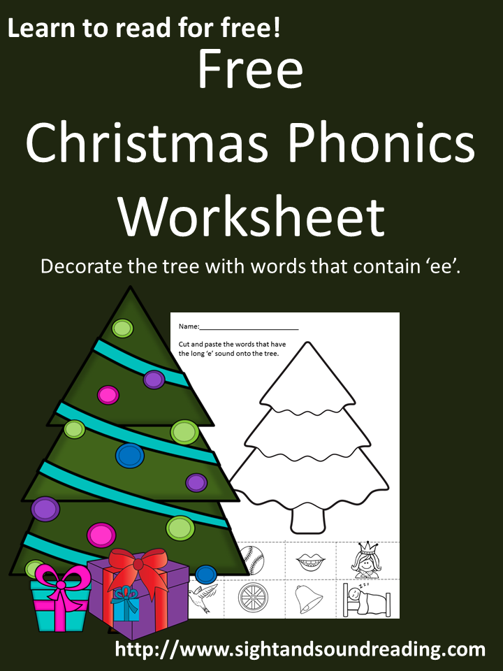 Free phonics worksheet