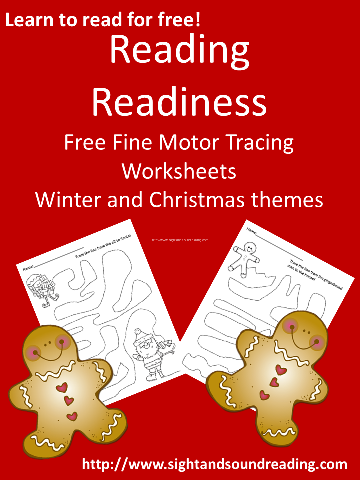 Free Reading Readiness Tracing Worksheets