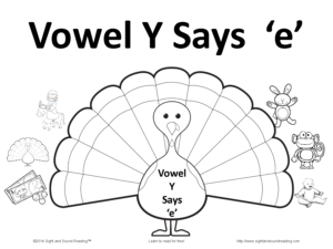 Y as a vowel says the long e sound when it is in a word with more than one syllable. Fun activity included! Visit https://www.sightandsoundreading.com for more information. 