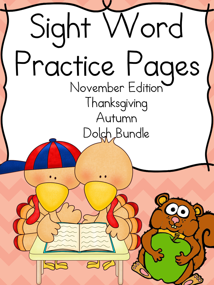 November Sight Words