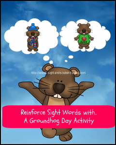 Groundhog Day Activity for Kindergarten. - great for reinforcing sight words.