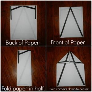 Steps to make a paper airplane that turns into a letter A. Great way to teach the letter A!