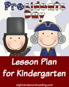 Presidents Day Lesson Plan for kindergarten. Fun Book and Activity for Kindergarten students to do on President's Day