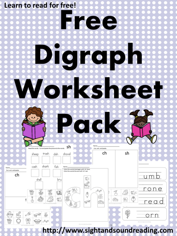5 free digraph worksheets easy download
