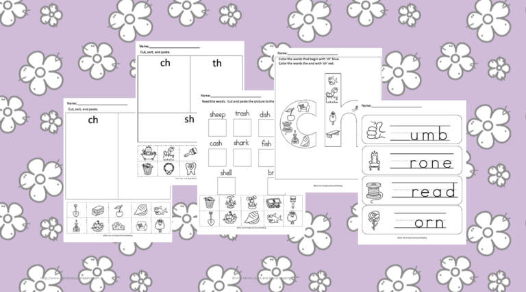 5 Free Digraph Worksheets – Easy Download!
