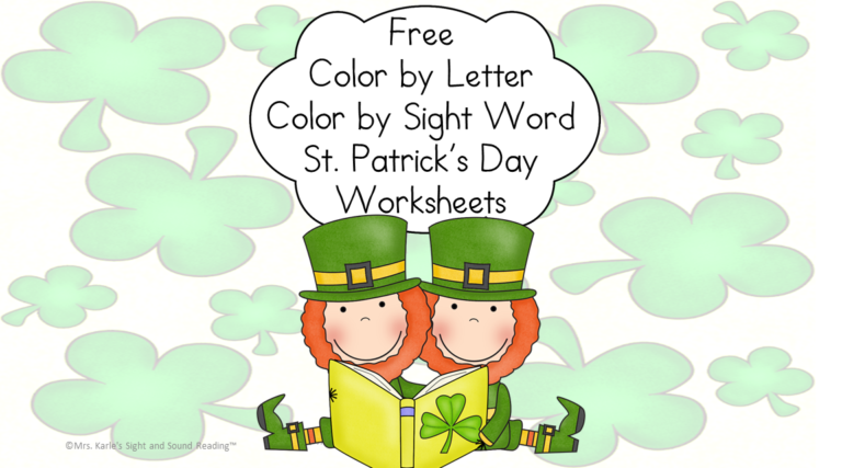 2 Free St. Patrick’s Day Worksheets for Kindergarten