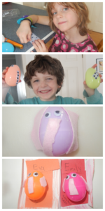 Teaching Phonics Sounds the Short letter E craft: Elephant Eggs