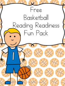 Reading Readiness Worksheets: Tracing, Cutting, Coloring - get your little reader ready to read with these fun basketball worksheets.