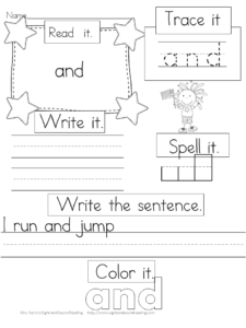 Sight Words for Preschoolers - Dolch bundle pre-primer sample pack: 15 pages included, 3 pages/sight word: big, blue, a, away, and