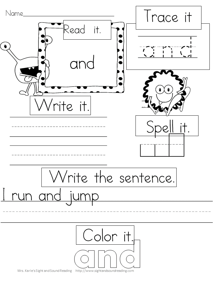Sight words for preschoolers 03