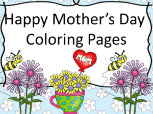 Happy Mother's Day Coloring Page