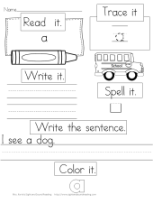 Sight Word Practice Worksheets