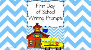 Back to School Writing Prompts for Kindergarten, First or Second Grade