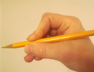 How to hold a pencil correctly: The alligator trick