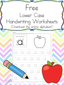 Free Handwriting Practice Worksheets: Download the alphabet at one time and help your child practice writing.